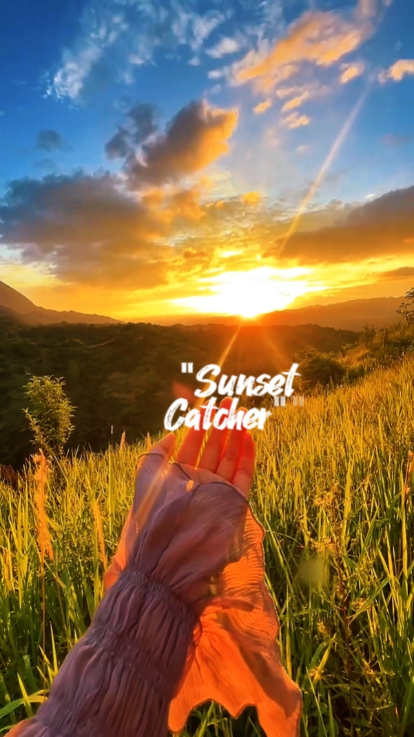 Coucher de soleil avec / amour 