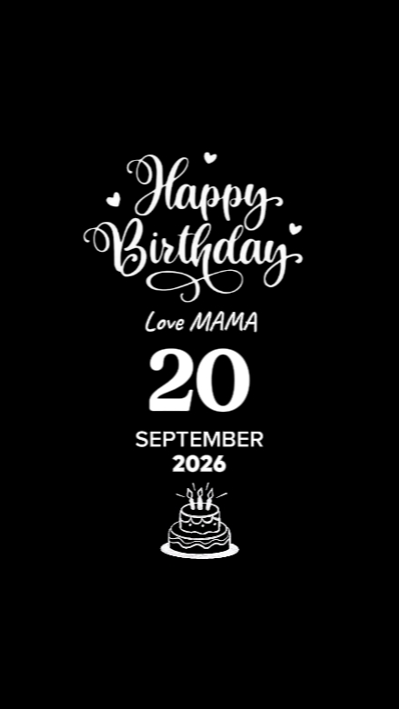 HBD MAMA 20 SEPTEMBE