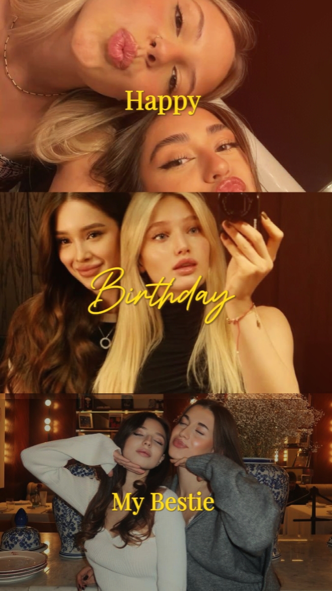 Hbd minha melhor amiga 