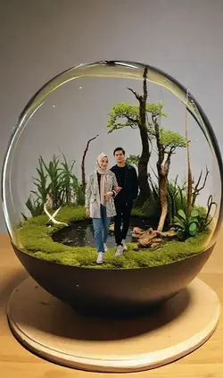 miniatur dalam kaca