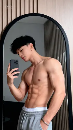 Ai muscular body man