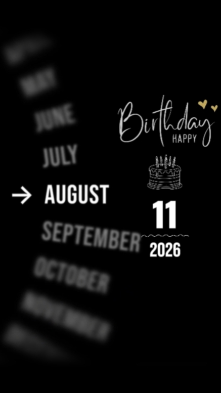 BDAY DAUGHTER 11 AUG