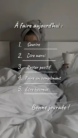 À faire aujourd'hui 