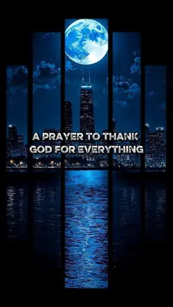 Prayer to thank God.