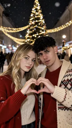 Christmas couple