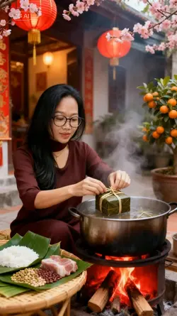 gói bánh chưng