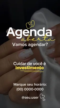 Agenda aberta unhas