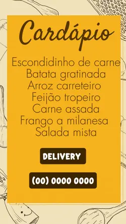 Cardápio