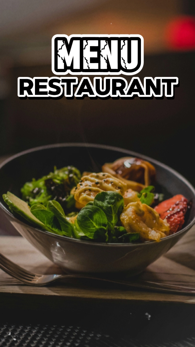 Menú restaurante