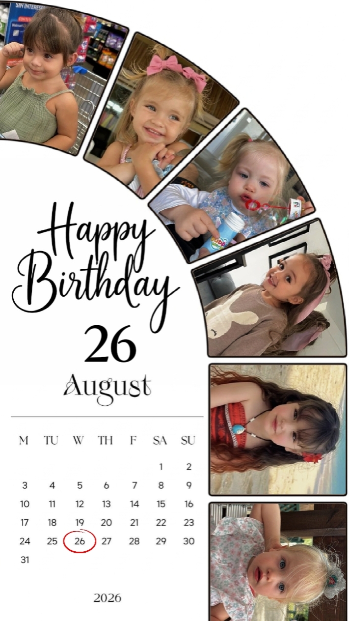 CUMPLEAÑOS 26 DE AGOSTO