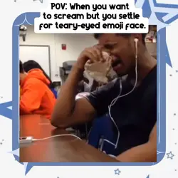 Teary-eyedEmoji face