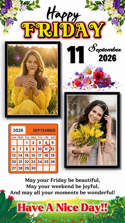 Friday 11 Sept 2026