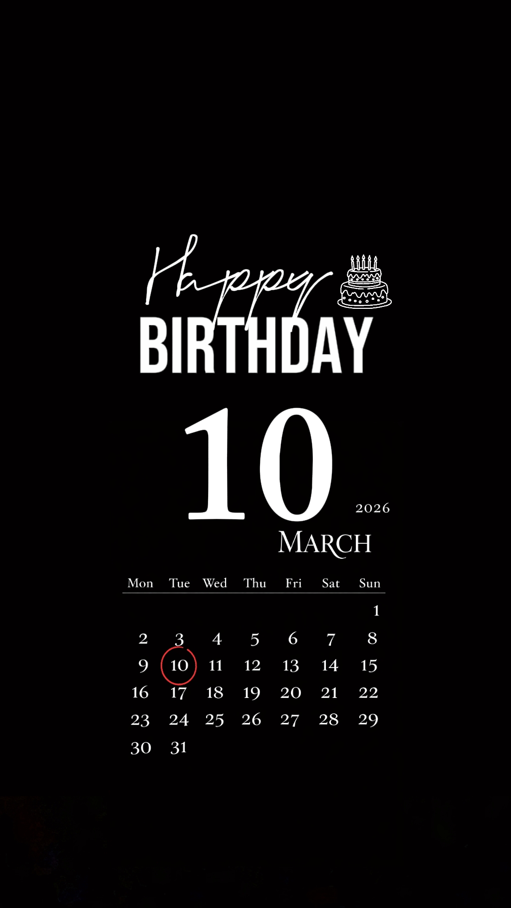 Cumpleaños 10 de marzo
