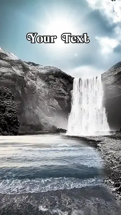 Text Only Waterfall