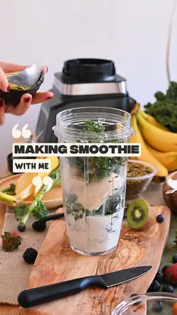 making smoothie