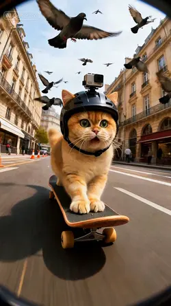 Cat Skateboard