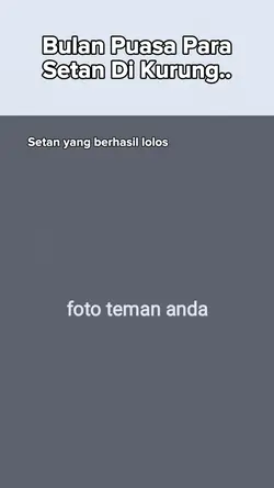 Puasa Setan dikurung