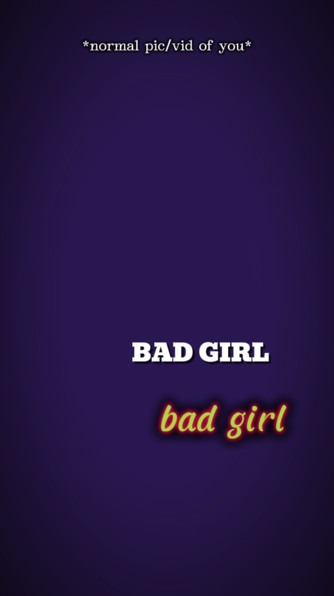 BAD GIRL