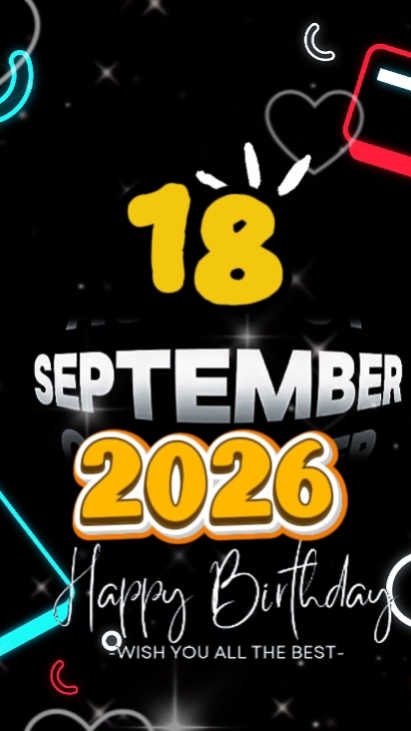 Bday 18 September
