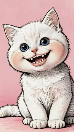 Cat caricature