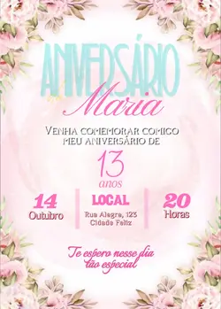 Convite Aniversário