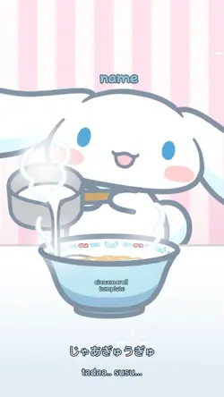 Cinnamoroll fav food
