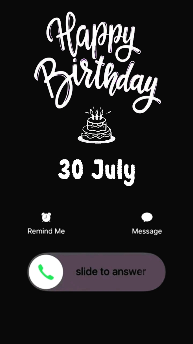 Ulang tahun 30 Juli 