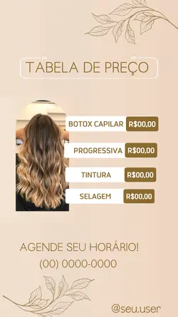 Tabela de preço 