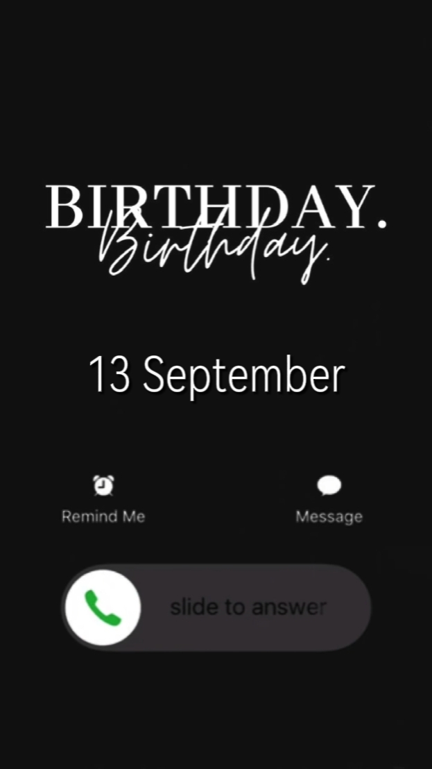 HBD 13 SEPT 2026