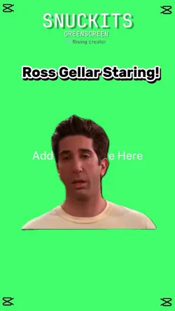 Ross Gellar Staring!