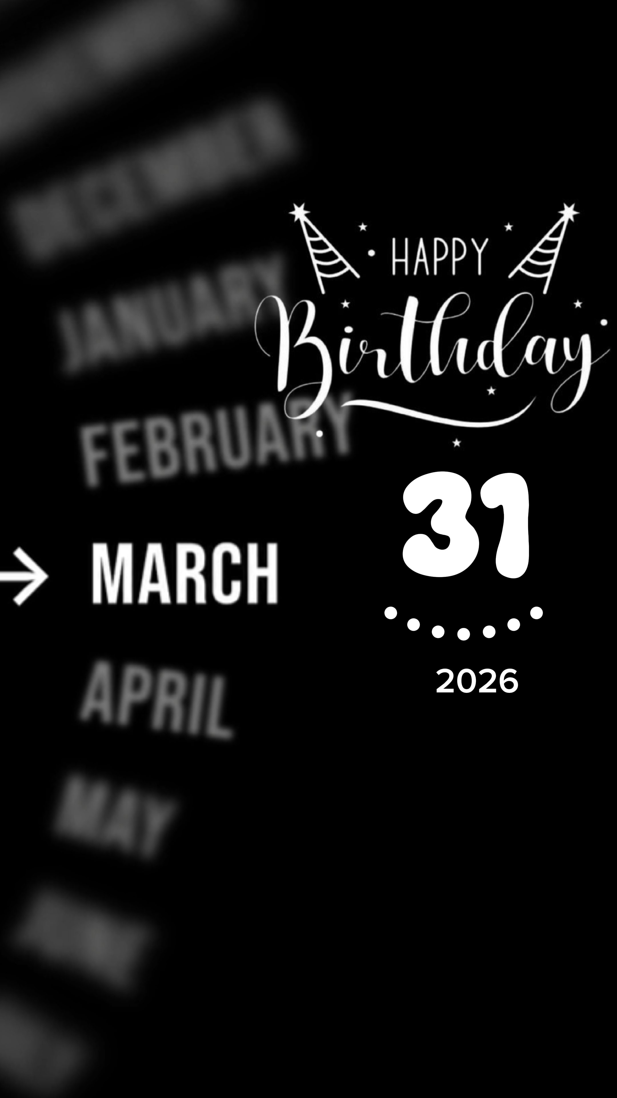 Anniversaire 31 MARS 