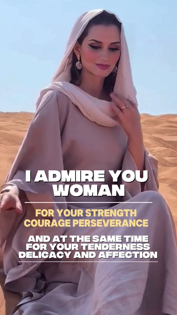 Je t'admire femme 