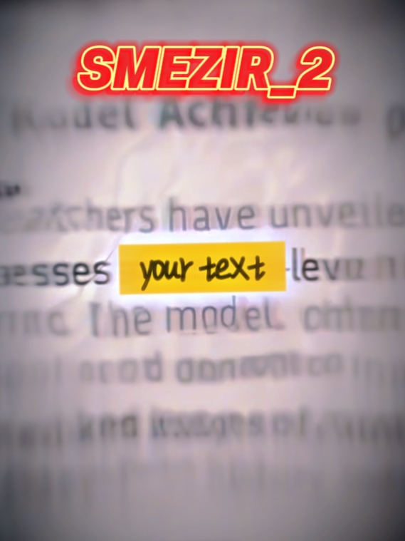 Your text SMEZIR2 V2