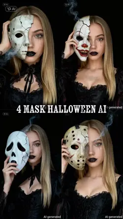 4 mask halloween