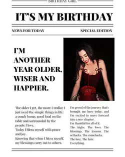 BIRTHDAY NEWSPAPER 