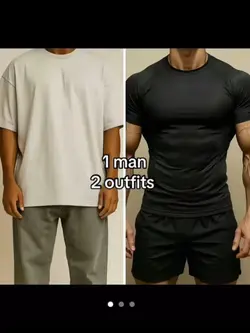 1 man 2 outfits