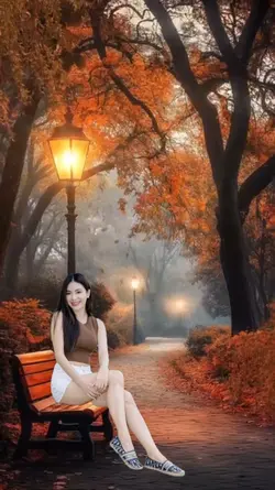 dusk in the park