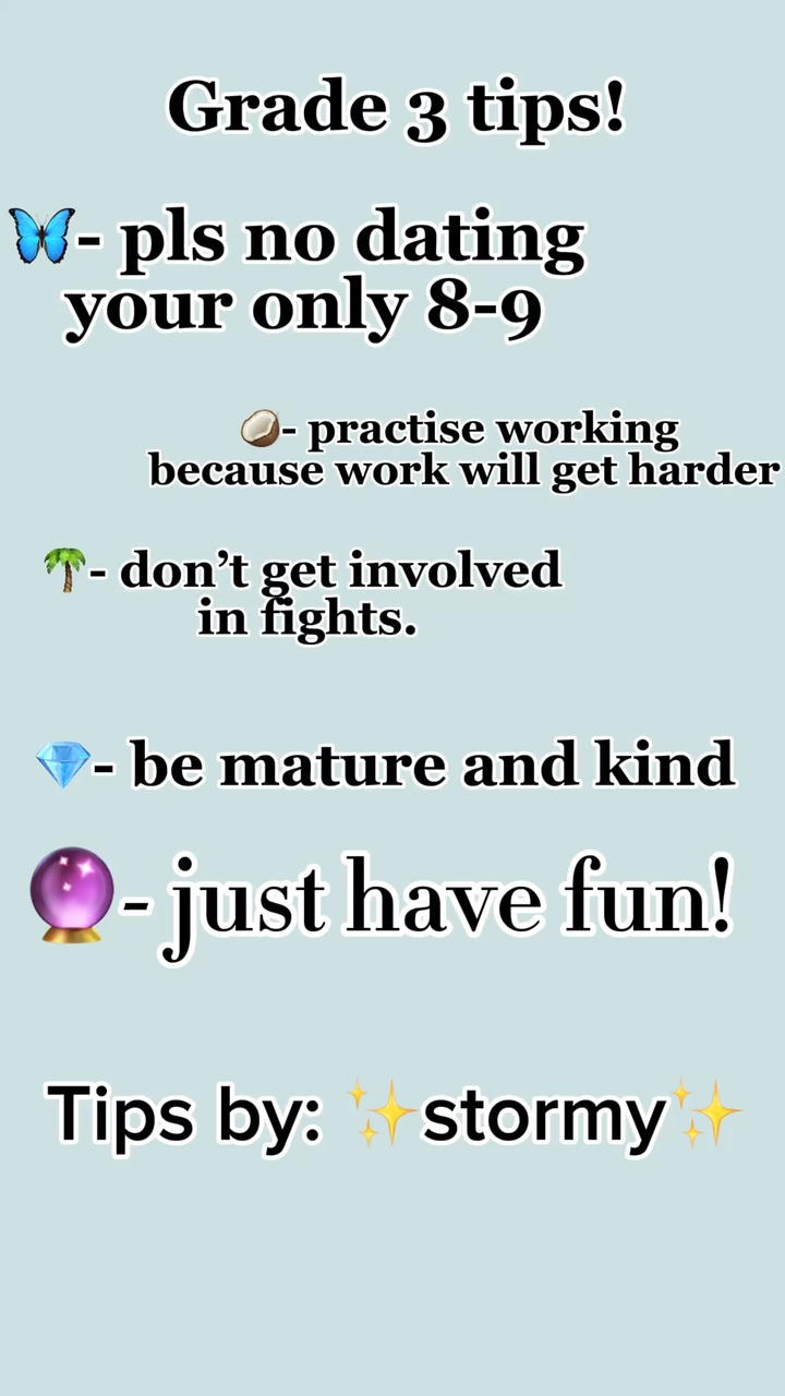 Grade 3 tips