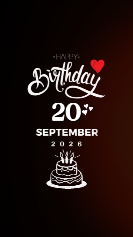 BIRTHDAY 20 SEPTEMBE