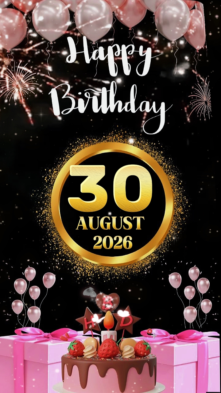HBD 30 de agosto de 2026