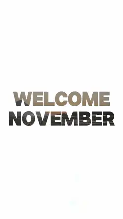 Welcome Nov