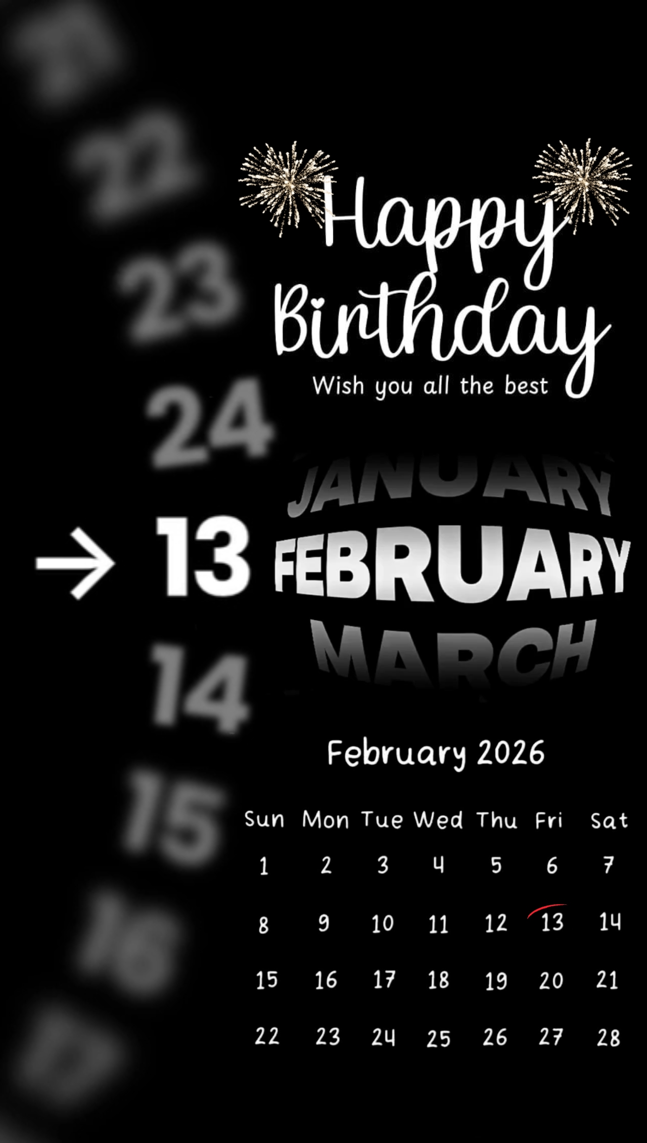 13 DE FEBRERO CUMPLEAÑOS