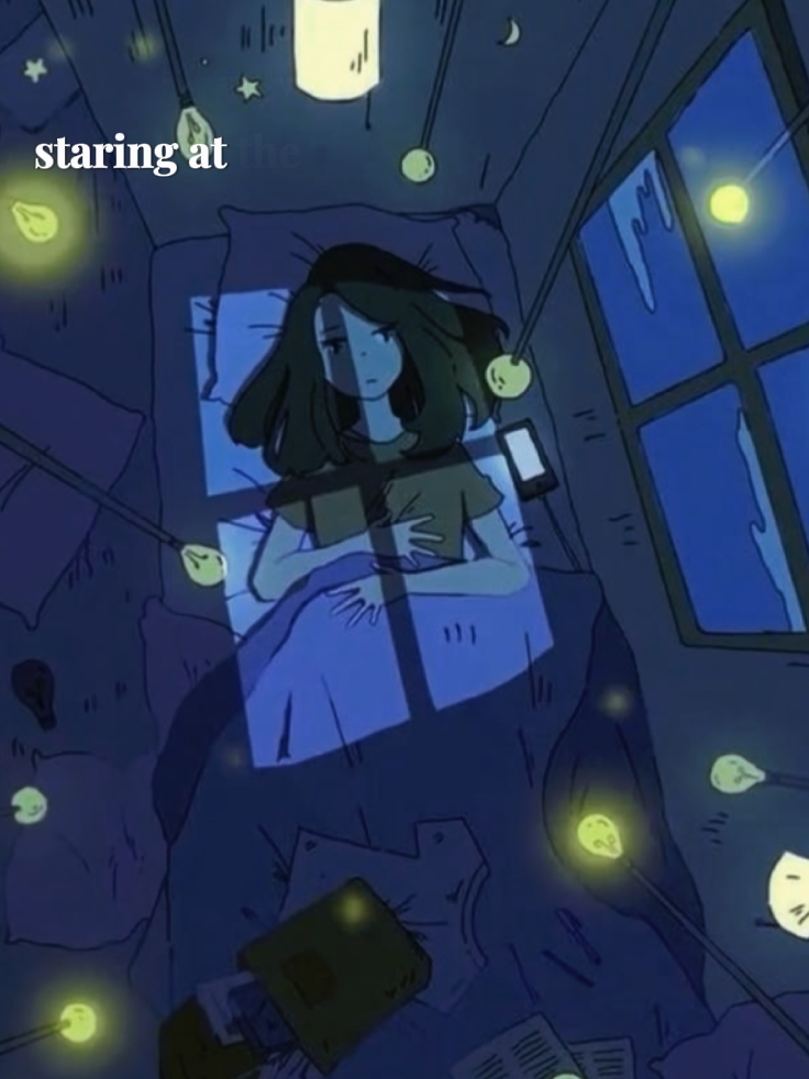 staring at the ceili