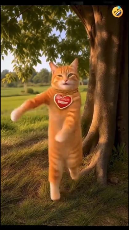 Funny dancing cat 