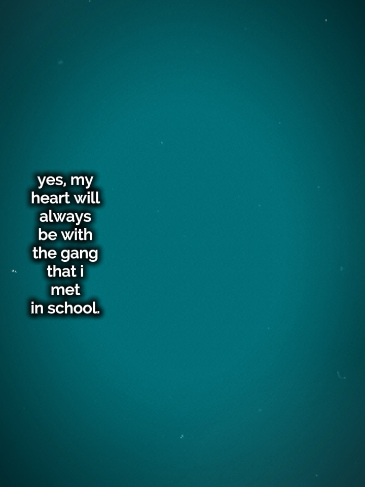 Gang que j'ai rencontré à l'école