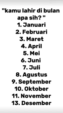 kamu lahir bulan