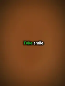 fake smile