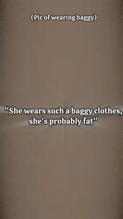 she wears baggy