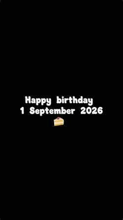 HBD 1 SEPTEMBER