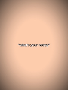 Qual é o seu hobby